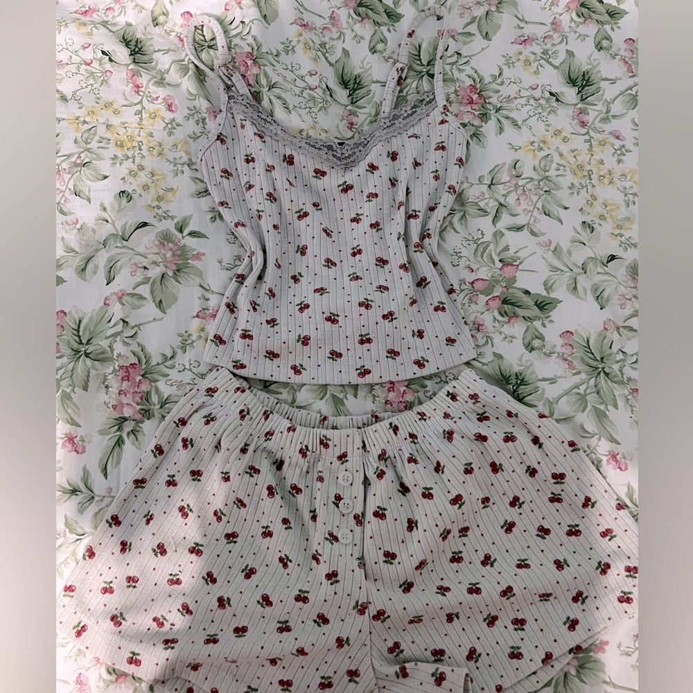 Sleepwear cherry Pajama Set - XS